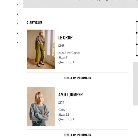 Sezane Le Crop Trousers Corduroy Meadow Green 40/ 8 (HEMMED, PLEASE SEE NOTES) - Picture 5 of 5